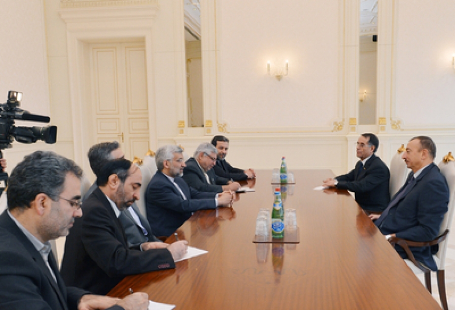 Le président azerbaïdjanais Ilham Aliyev a reçu la délégation conduite par le secrétaire du Conseil suprême de la sécurité nationale de l’Iran