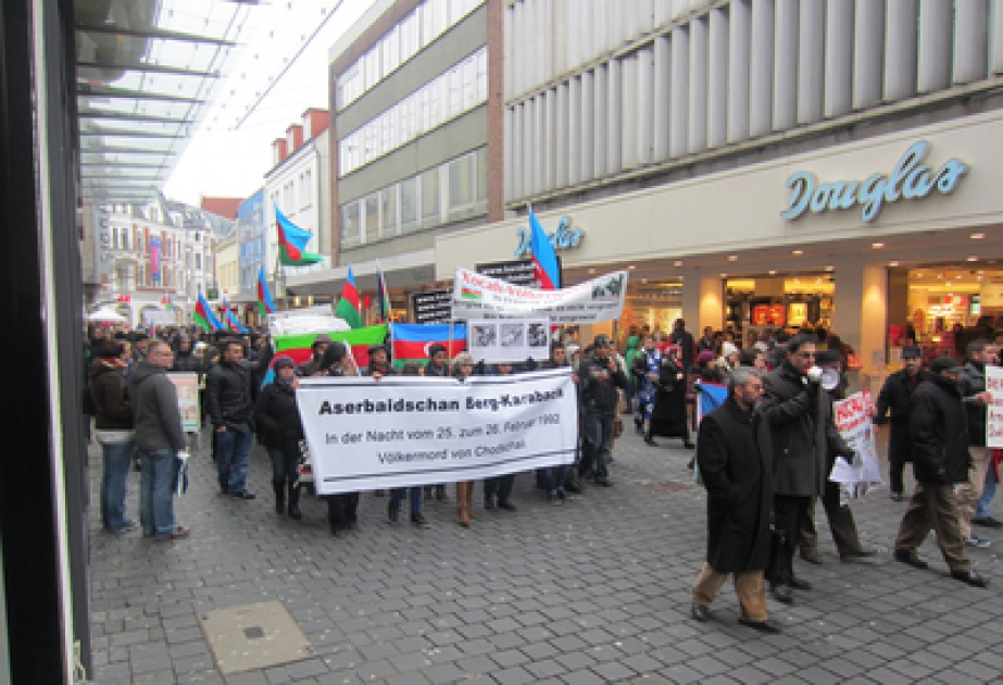 Rally to mark Khojaly massacre`s anniversary held in Bielefeld