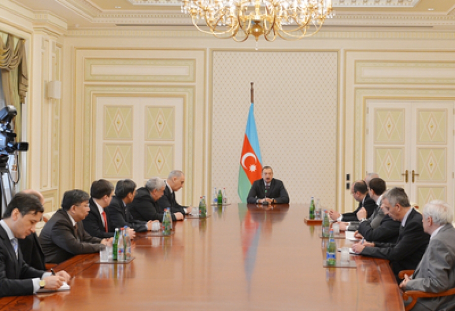 Le président M. Ilham Aliyev a reçu les participants de la XVIe réunion du Conseil des chefs des Agences d’Informations des pays de la CEI