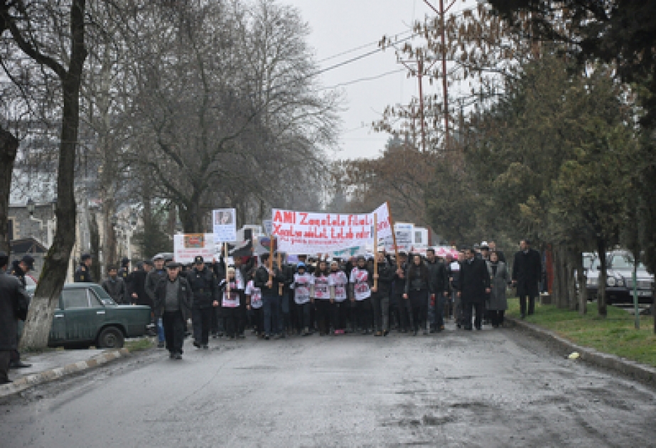 Zaqatalada Xocalı faciəsinin ildönümü ilə əlaqədar silsilə tədbirlər keçirilmişdir