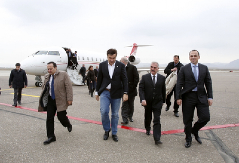 Le président géorgien est arrivé au Nakhitchevan