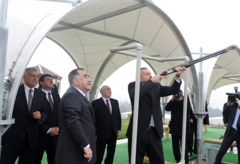 Le président Ilham Aliyev a pris part à l’ouverture de la première phase du club de tir de Gabala dont la construction s’est achevée