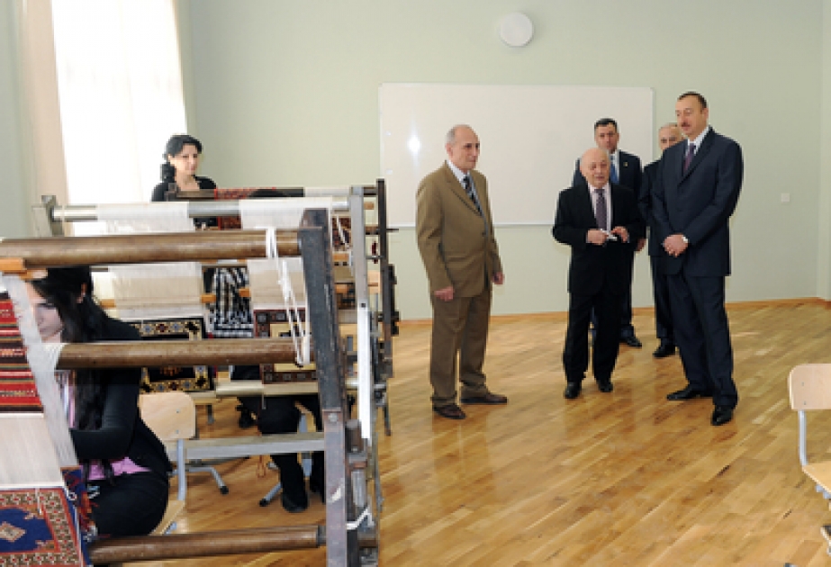 Le président Ilham Aliyev a visité le nouveau bâtiment de l’Académie Nationale de Peinture d’Azerbaïdjan