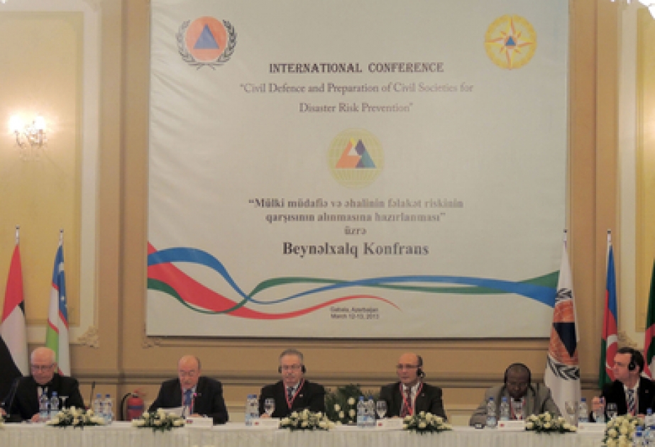 La conférence internationale portant sur «La protection civile et la préparation de la population à la prévention du risque de catastrophe» a entamé son travail à Gabala