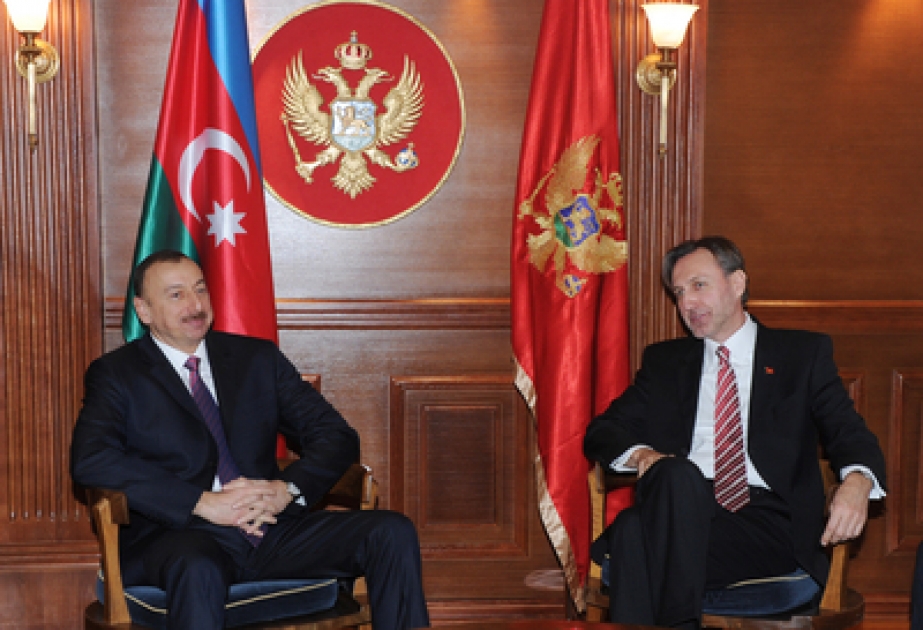 Le président azerbaïdjanais Ilham Aliyev a rencontré le président du parlement monténégrin Ranko Krivokapic