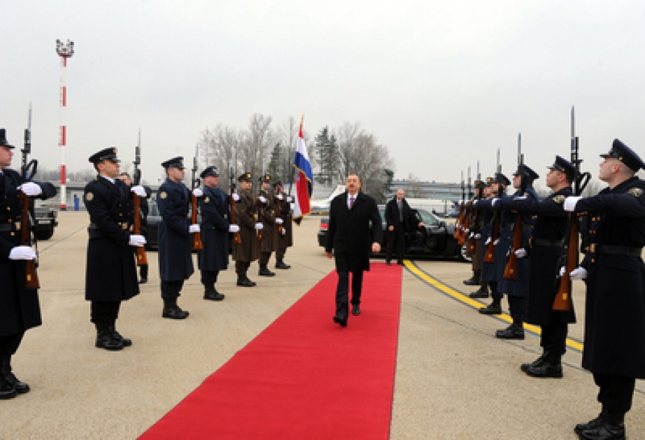 Le président azerbaïdjanais Ilham Aliyev a terminé sa visite officielle en Croatie