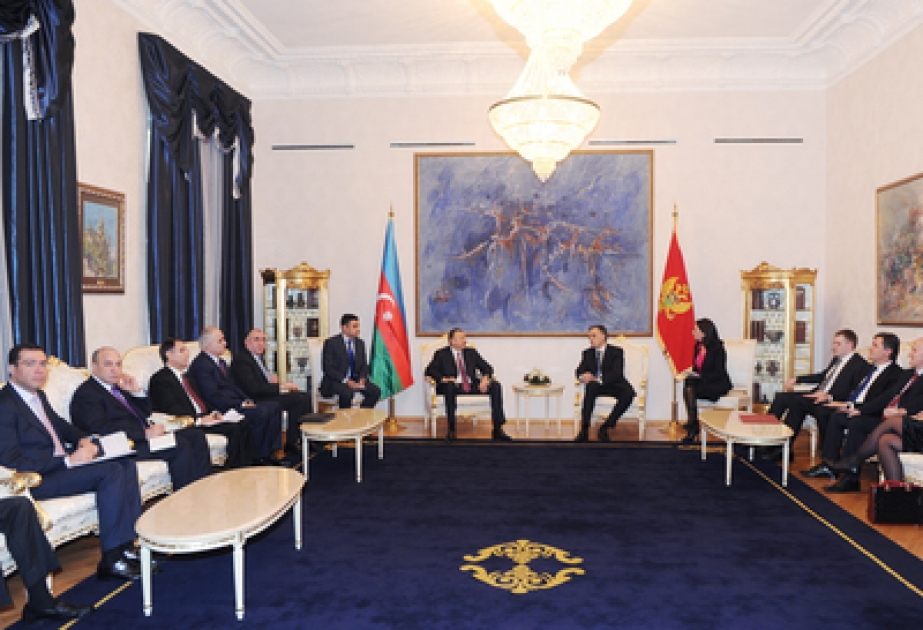 Les présidents azerbaïdjanais et monténégrin ont tenu une rencontre avec la participation des délégations