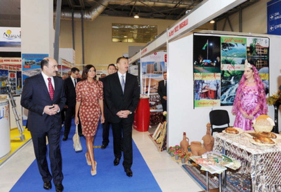 Le président Ilham Aliyev a visité le 12ème Salon international du tourisme et des voyages d’Azerbaïdjan AITF-2013
