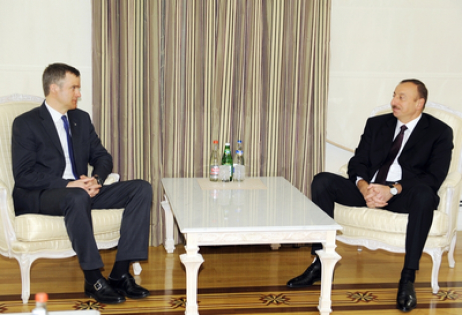 Le président azerbaïdjanais Ilham Aliyev a reçu le directeur général de Statoil VIDEO