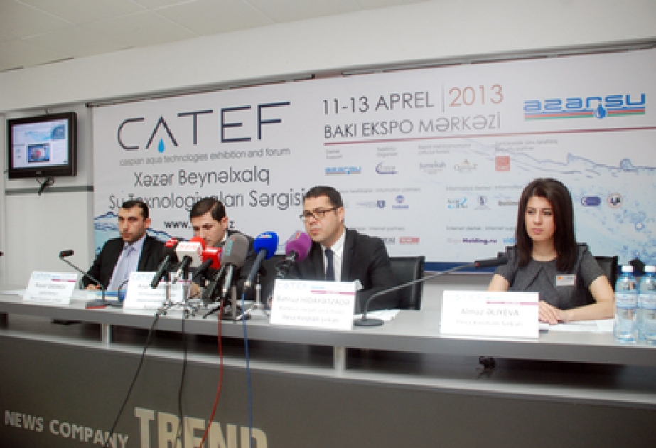 Une conférence de presse consacrée à l’ouverture de l’ l’Exposition internationale caspienne sur «les technologies pour le traitement de l’eau et la potabilisation» (CATEF-2013)