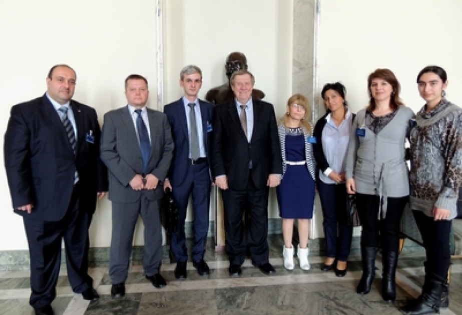 Les collaborateurs de l’AzerTAc et les membres de l’Associations finno-azerbaïdjanaise ont tenu une rencontre au parlement finlandais