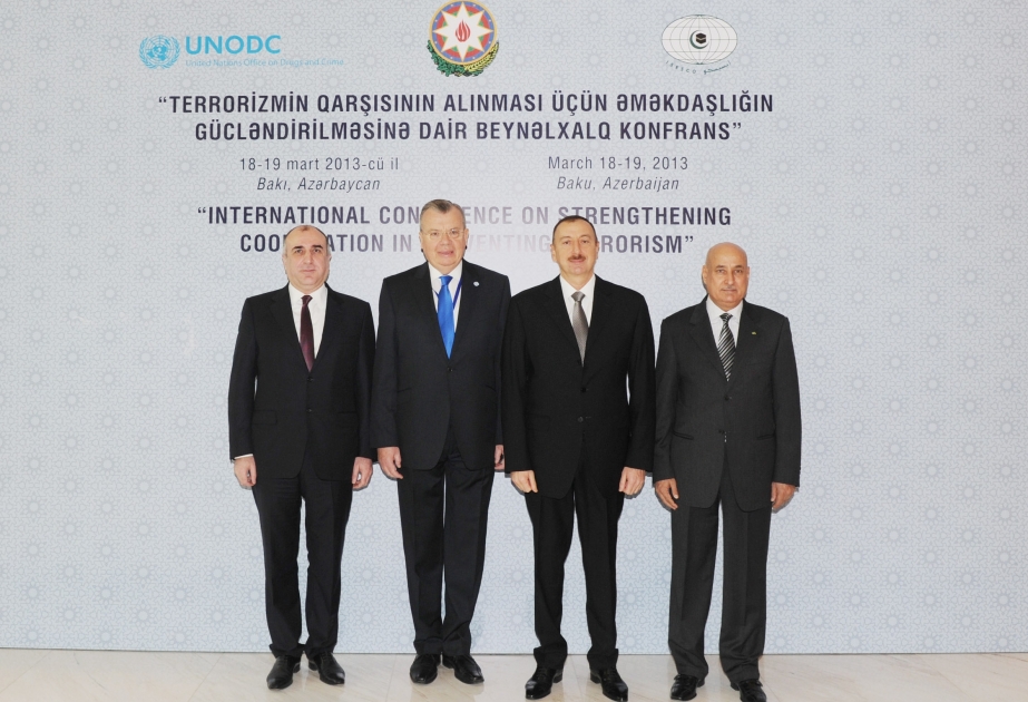 Bakıda “Terrorizmin qarşısının alınmasında əməkdaşlığın gücləndirilməsi” mövzusunda Beynəlxalq konfrans işə başlamışdırAzərbaycan Prezidenti İlham Əliyev konfransın açılışında iştirak etmişdir