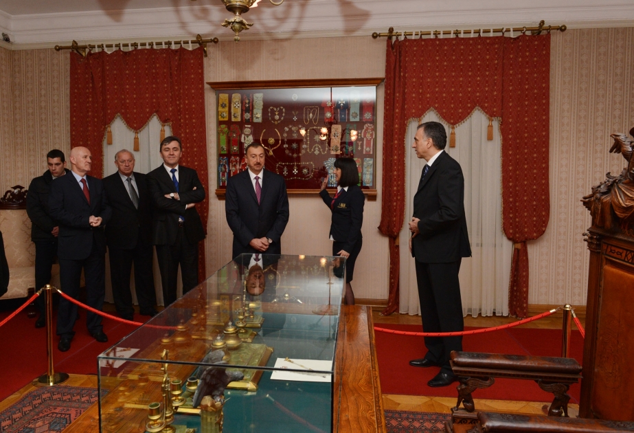 Prezident İlham Əliyev Çetinye şəhərindəki Kral Nikolay Sarayında olmuşdur