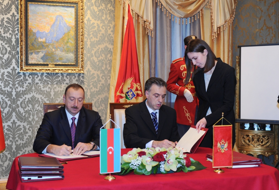 Monteneqro-Azərbaycan sənədləri imzalanmışdır