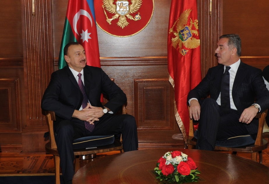 Azərbaycan Prezidenti İlham Əliyevin Monteneqronun Baş naziri Milo Dukanoviç ilə görüşü olmuşdur