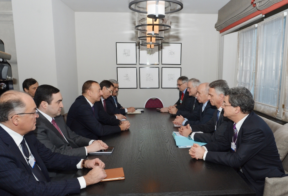 Azərbaycan Prezidenti İlham Əliyevin İsveçrəyə işgüzar səfəri İsveçrə Prezidenti Ueli Maurer ilə görüş