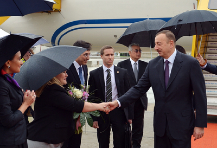 Le president azerbaïdjanais Ilham Aliyev est arrivé en visite officielle en Autriche VIDEO