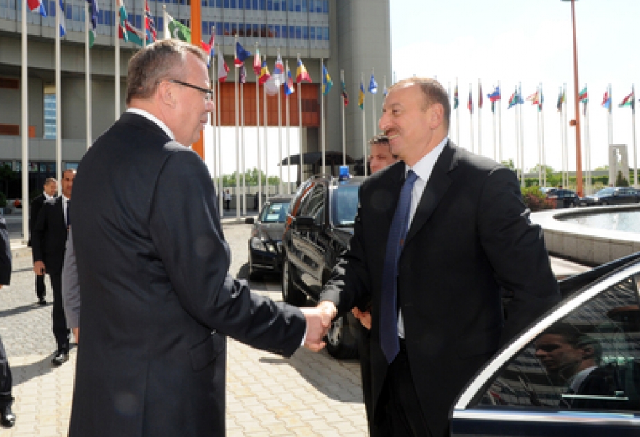 Le président Ilham Aliyev a rencontré Yury Fedotov, directeur général de l’Officie de l’ONU à Vienne VIDEO
