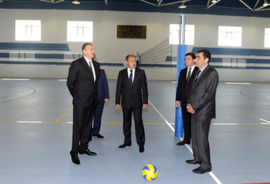 Le président Ilham Aliyev a visité le Complexe sportif olympique à Chamakhy VIDEO