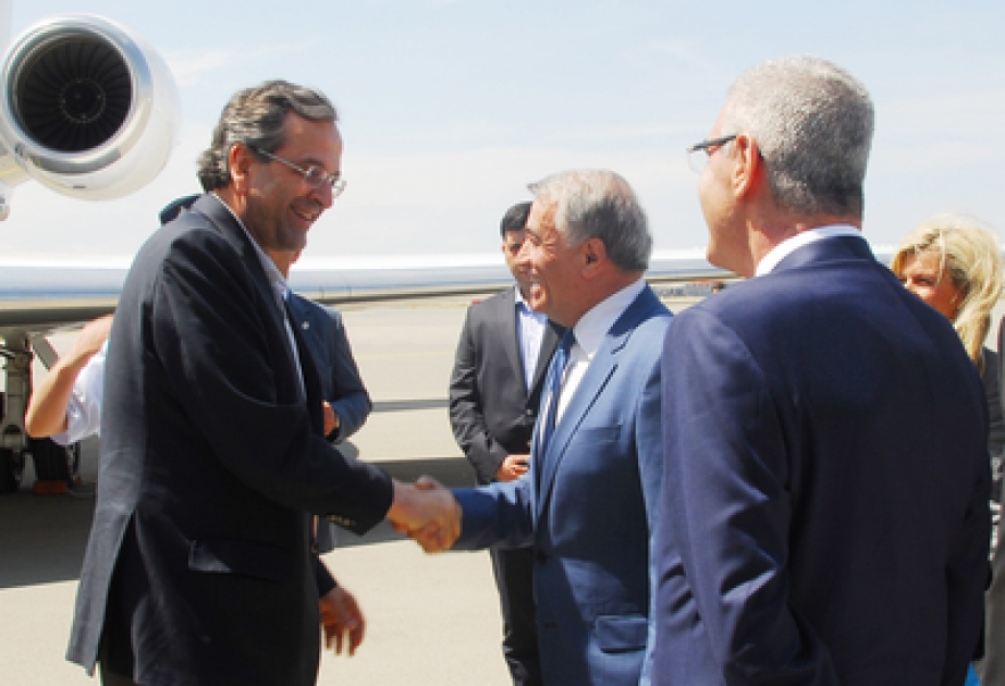 Le Premier ministre grec est arrivé en visite en Azerbaïdjan