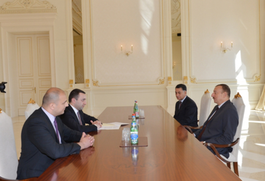 Le président azerbaïdjanais Ilham Aliyev a reçu le ministre géorgien des affaires intérieures VIDEO