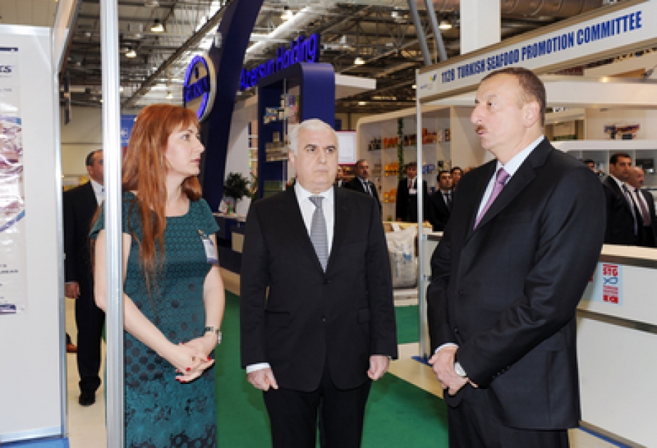 Le président Ilham Aliyev a visité le XIXe Salon international de l’industrie alimentaire d’Azerbaïdjan et le VIIe Salon international d’agriculture d’Azerbaïdjan VIDEO