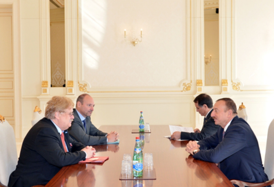 Le président azerbaïdjanais Ilham Aliyev a reçu le président de la commission des affaires étrangères du Parement européen VIDEO