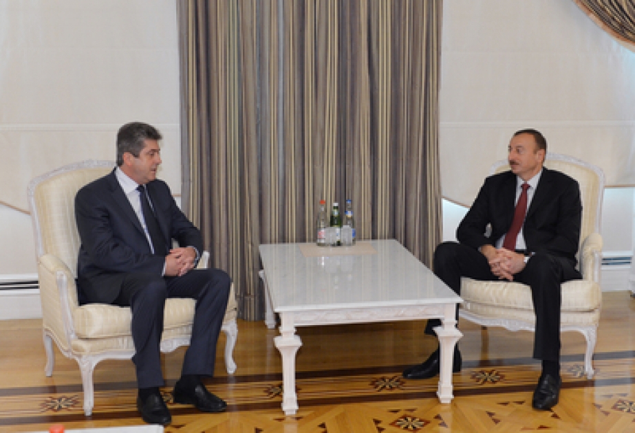 Le président azerbaïdjanais Ilham Aliyev a reçu l’ancien président bulgare VIDEO