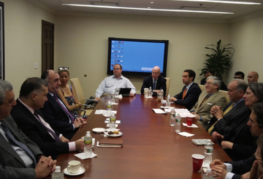 Le ministre azerbaïdjanais des affaires étrangères a rencontré les dirigeants des centres d’études aux Etats-Unis