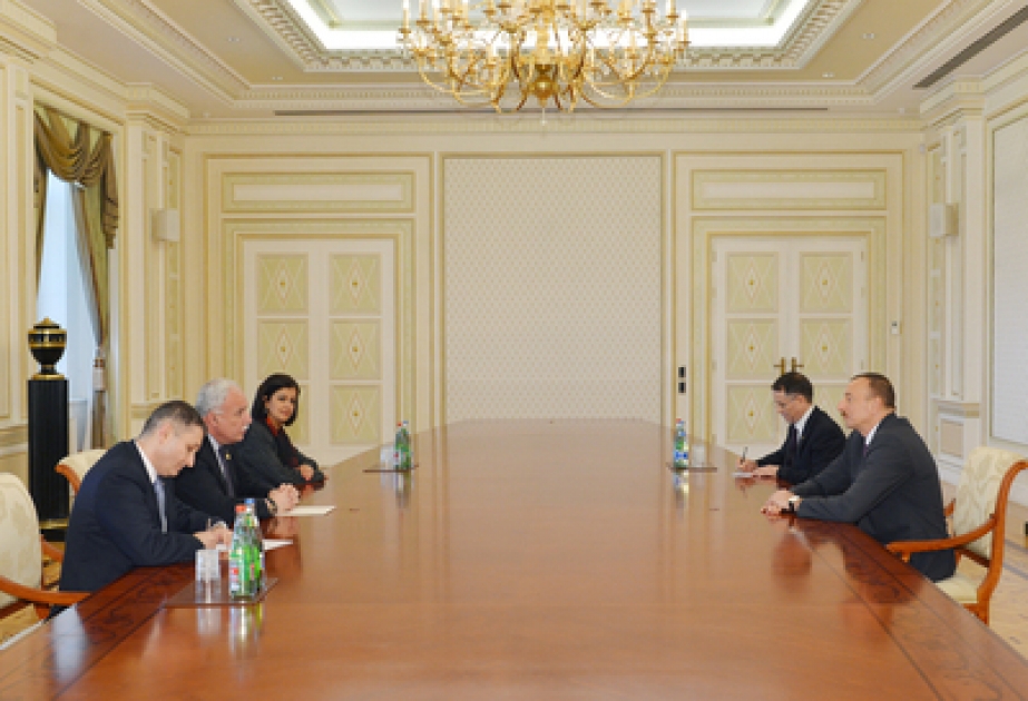 Le président azerbaïdjanais Ilham Aliyev a reçu le ministre palestinien des affaires étrangères Riad Malki VİDEO