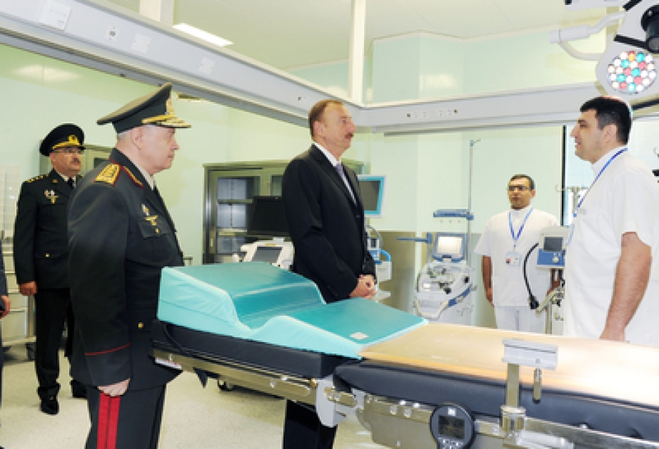 Le président Ilham Aliyev a participé à l’inauguration du deuxième bâtiment de traitement de l’Hôpital militaire général des forces armées VİDEO