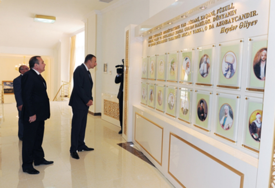 President Ilham Aliyev attends opening of literature museum in Gazakh VİDEO