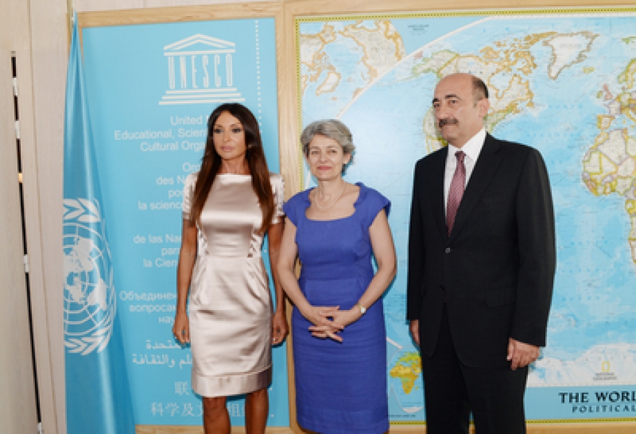 In Paris eine Zeremonie anlässlich des 20. Jahrestages der Mitgliedschaft Aserbaidschans in der UNESCO stattgefundenAn der Zeremonie nahm die First Lady Aserbaidschans Mehriban Aliyeva teil