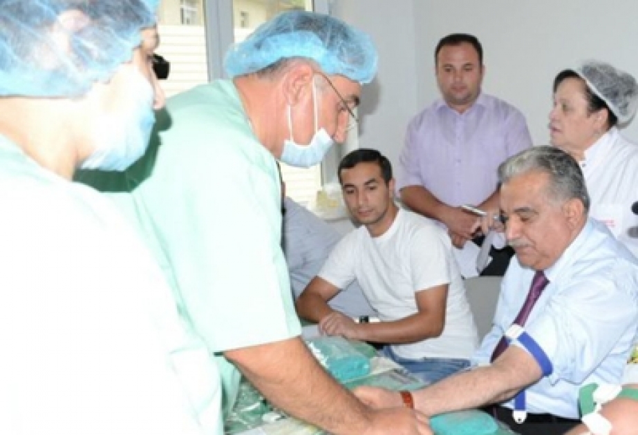 Daşkəsəndə keçirilən qanvermə aksiyasında 500 nəfərdən artıq rayon sakini iştirak etmişdir