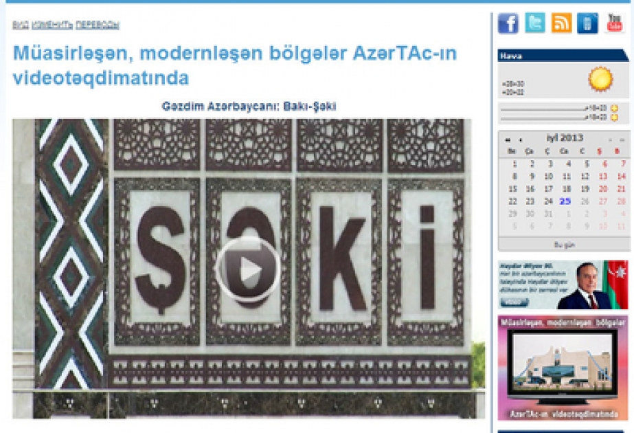 AzerTAc`s “I`ve travelled across Azerbaijan” project in Shaki city