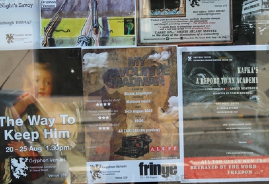 Staging of Elchin`s My Favourite Madman marks Azerbaijan`s debut in Edinburgh Festival Fringe