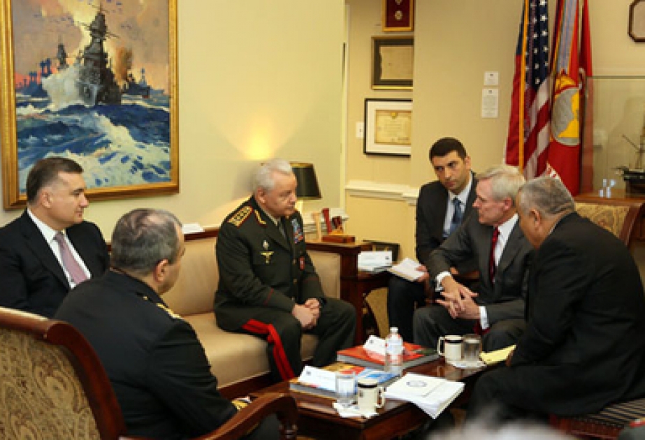 تبادل الآراء بشكل موسع حول أوجه التعاون العسكري الفني بين الولايات المتحدة الأمريكية وأذربيجان