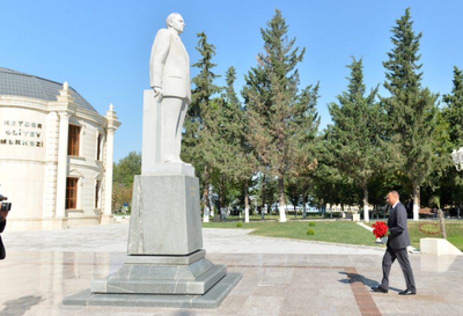 Le président azerbaïdjanais Ilham Aliyev en visite à la région de Kurdamir VİDEO