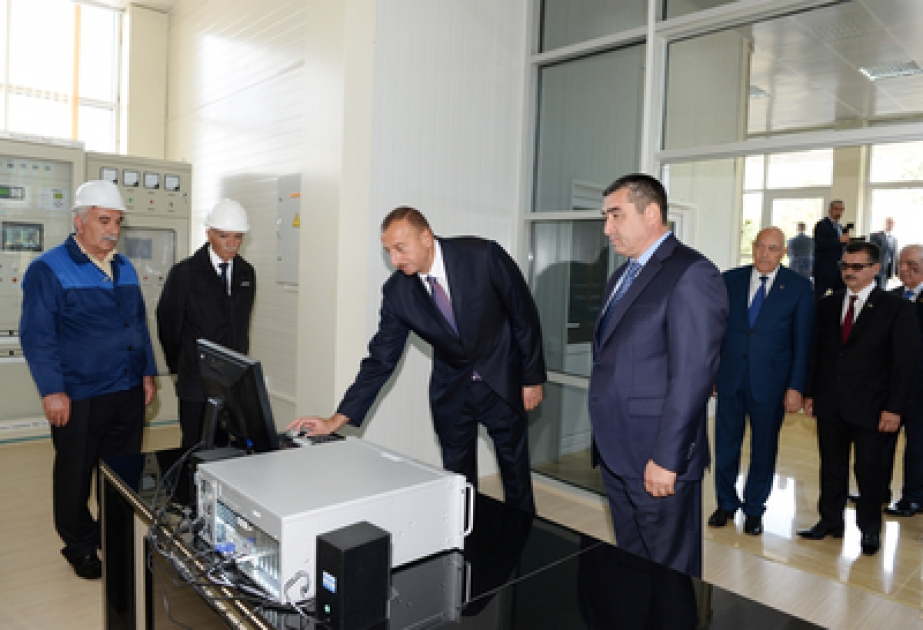 President Ilham Aliyev inaugurates Ismayilli-1 Hydroelectric Power Station VİDEO