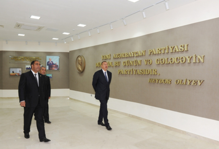 Открылось новое административное здание Балакенской районной организации партии «Ени Азербайджан» VİDEO