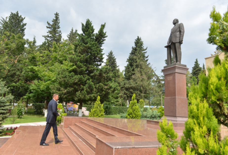 Azerbaijani President arrives in Zagatala District VİDEO
