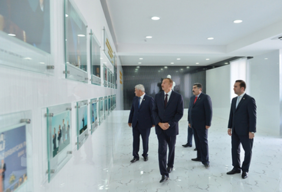 Le président Ilham Aliyev a participé à l’inauguration du nouveau bâtiment administratif du bureau du Parti du Nouvel Azerbaïdjan à Sabirabad VİDEO