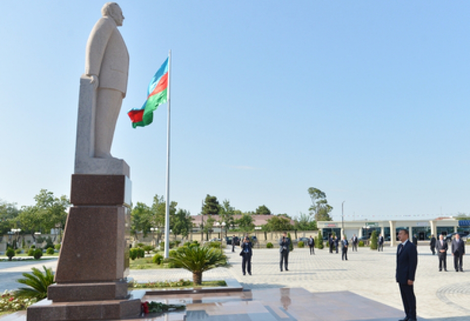 Azerbaijani President arrives in Saatli District VİDEO