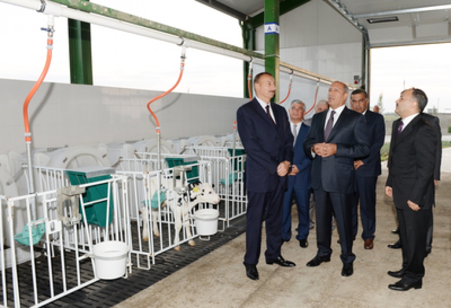 L’ensemble des filières d’élevage «Agat-agro» mis en service à Aghdjabadi VİDEO