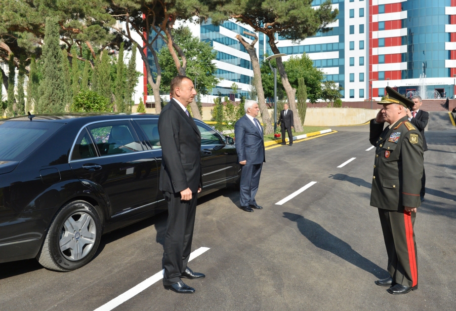 Silahlı Qüvvələrin Baş Klinik Hospitalının ikinci müalicə korpusunun açılışı olmuşdur Azərbaycan Prezidenti İlham Əliyev açılışda iştirak etmişdir VİDEO
