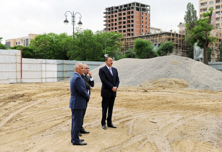 Prezident İlham Əliyev Bakıdakı Dədə Qorqud parkında həyata keçirilən işlərlə tanış olmuşdur VIDEO