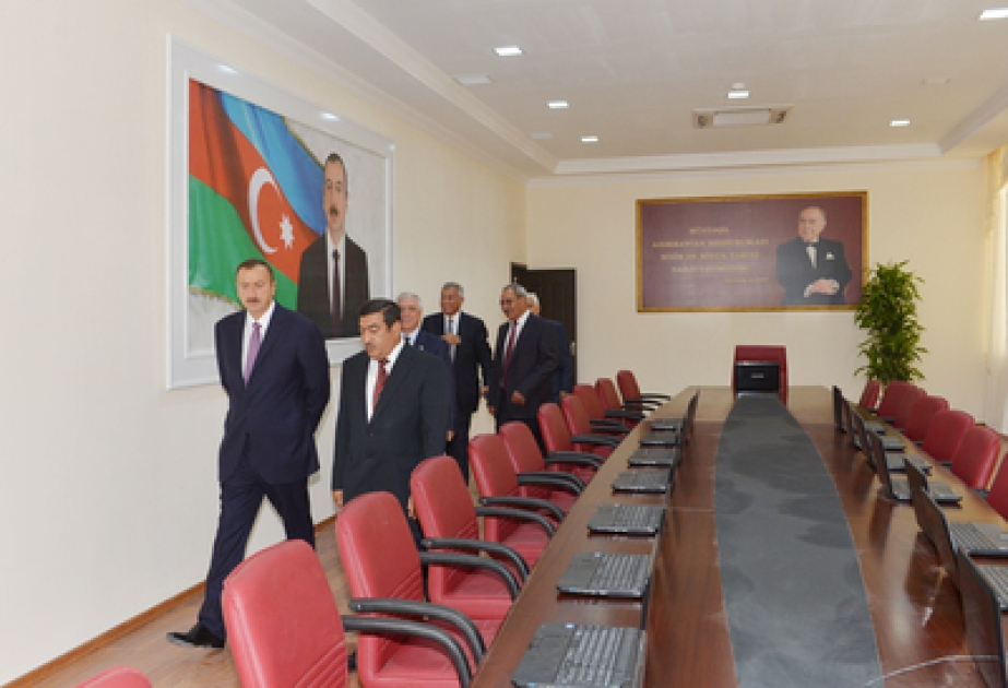 President Ilham Aliyev opens new headquarters of Salyan District Executive Authorities VİDEO