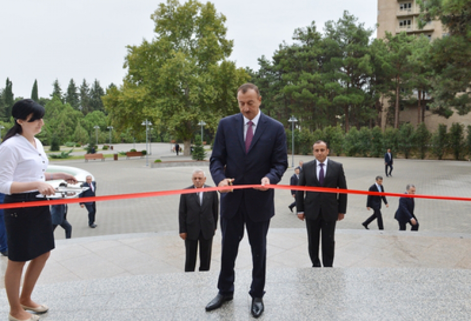 Le Centre Heydar Aliyev a été ouvert à Naftalan VİDEO