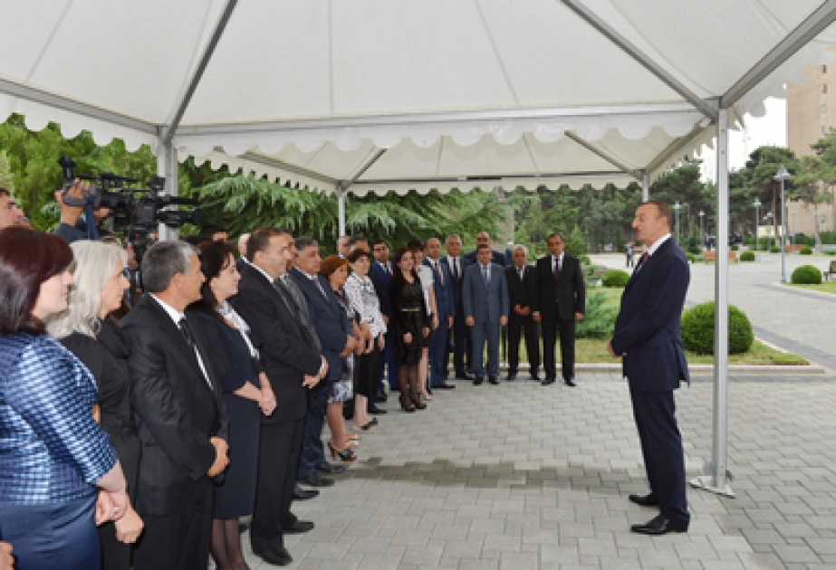 La nouvelle conduite d’eau potable a été mise en service à Naftalan VİDEO