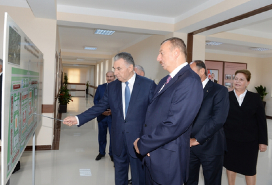 President Ilham Aliyev visits residential area for 866 IDP families in Barda VİDEO